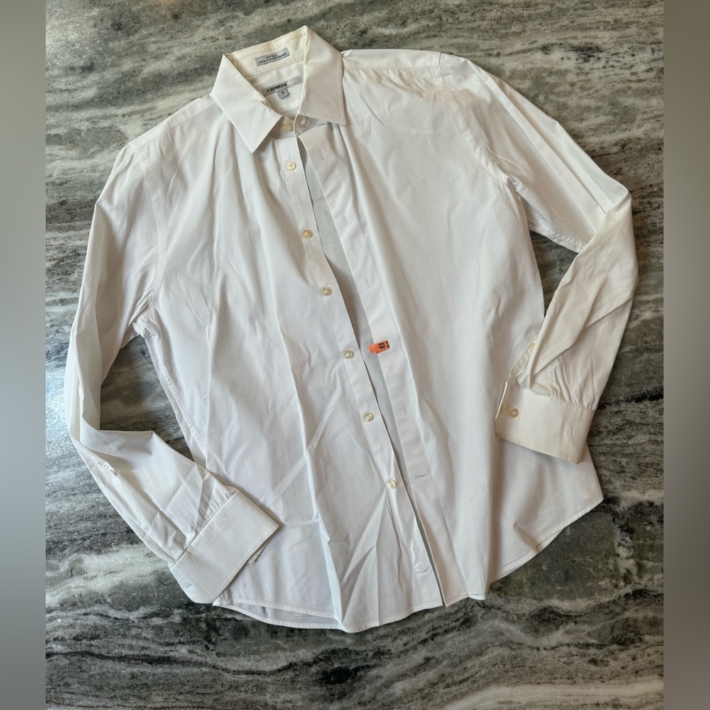 Men’s Express Fitted Button Down Dress Shirt
